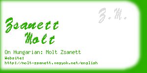 zsanett molt business card